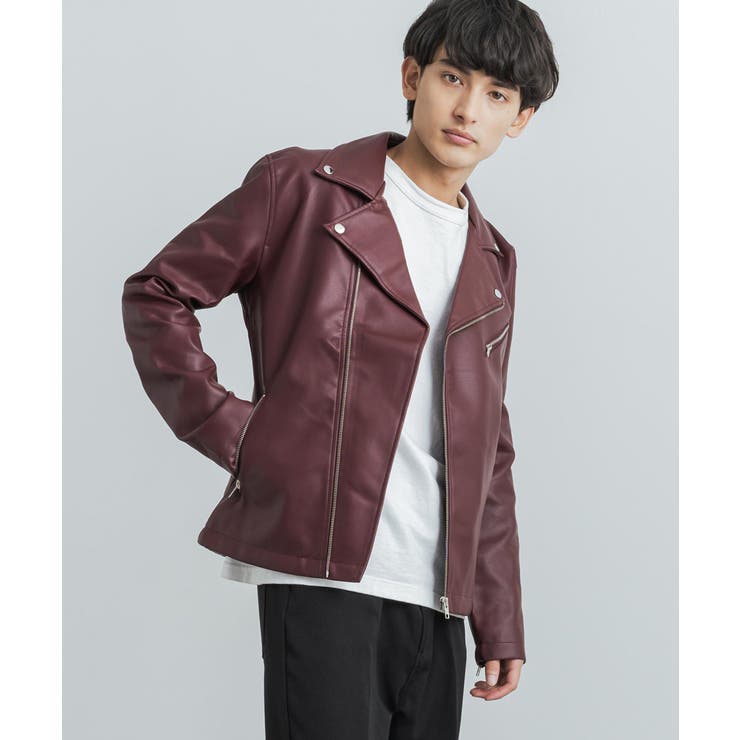 Rags McGREGOR シングルライダースジャケット　　L 茶 Rags McGREGOR 15AW レザーライダース,レザーブルゾン / ラグス