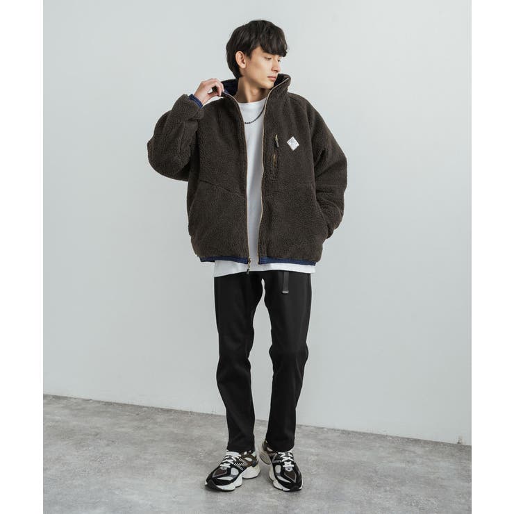 リバーシブルボアジャケット 2WAY中綿ブルゾン KRIFF[品番