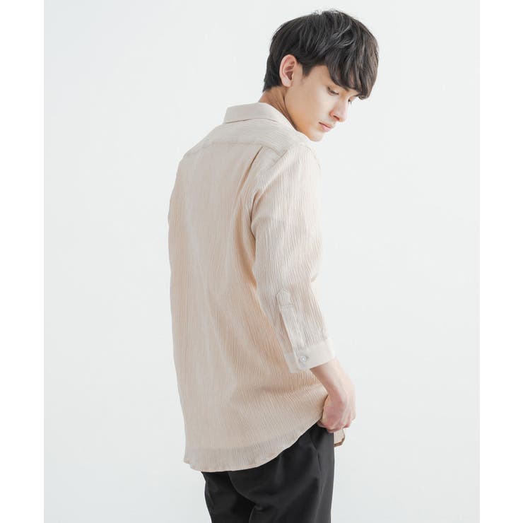 プルオーバーシャツ 七分袖 メンズ[品番：OE000006663]｜Rocky