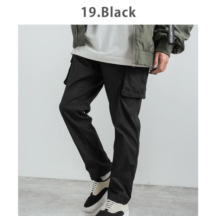 カーゴパンツ テーパード ストレッチ[品番：OE000006856]｜Rocky