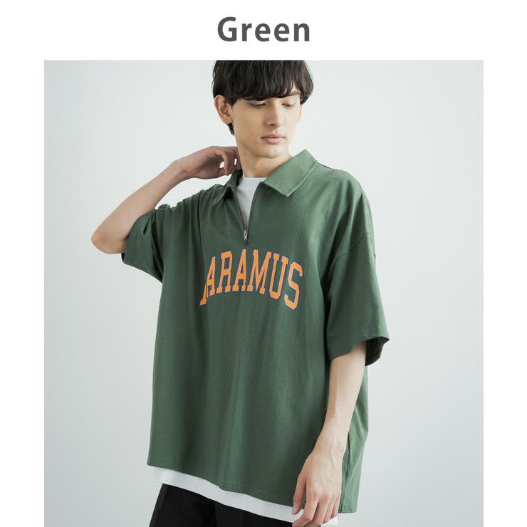 カレッジT ハーフジップTシャツ メンズ[品番：OE000006783]｜Rocky