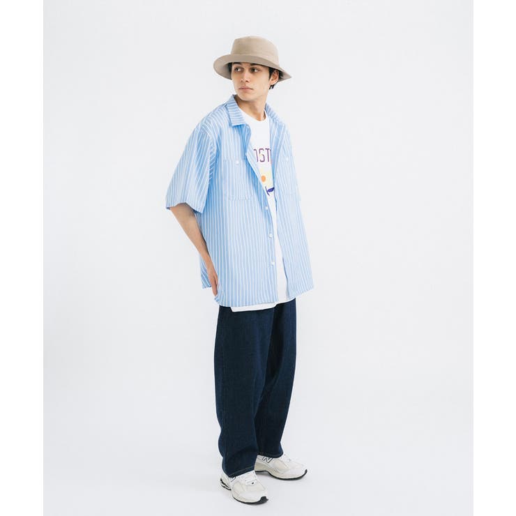 ワークシャツ 半袖 メンズ[品番：OE000006767]｜Rocky Monroe