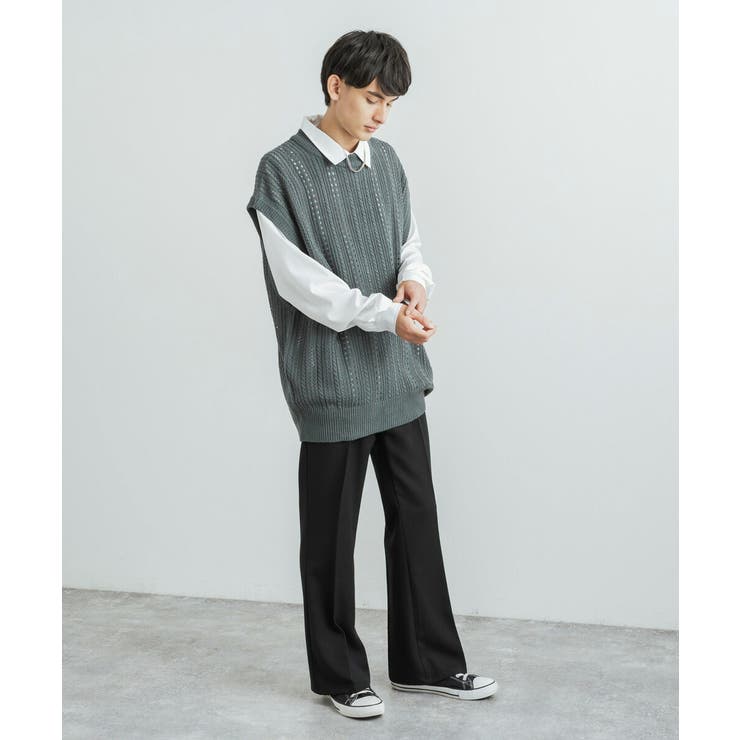 ニットベスト セーター 透かし編み | Rocky Monroe | 詳細画像29 