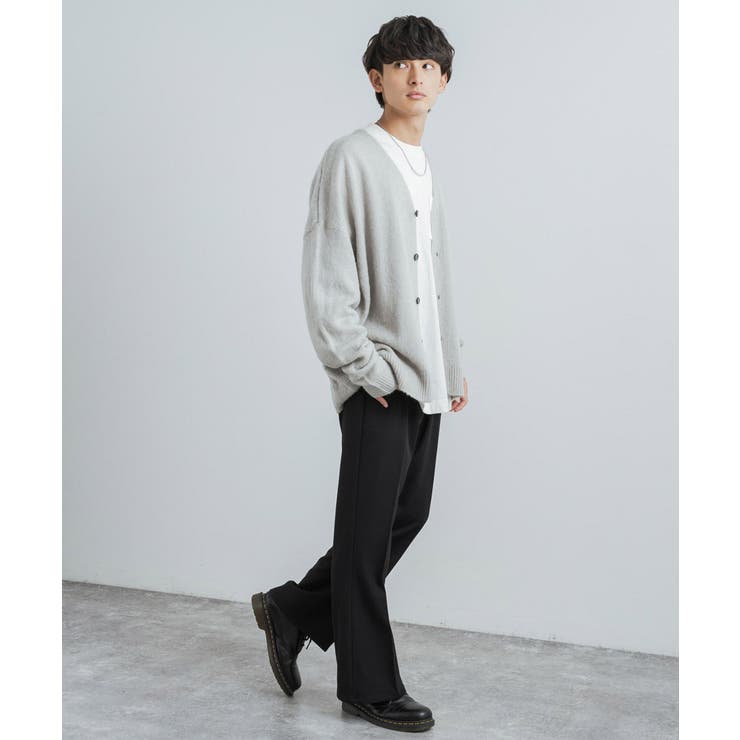 モヘアタッチカーディガン ニットセーター オーバーサイズ[品番