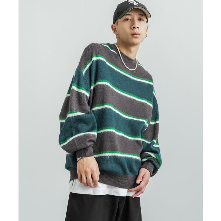 DIESEL（ディーゼル）の「レディース ニット ボーダー トップス