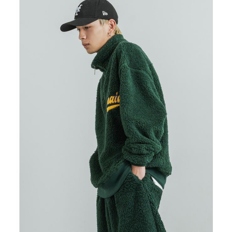 ボアトレーナー ハーフジップ サガラ刺繍[品番：OE000006958]｜Rocky