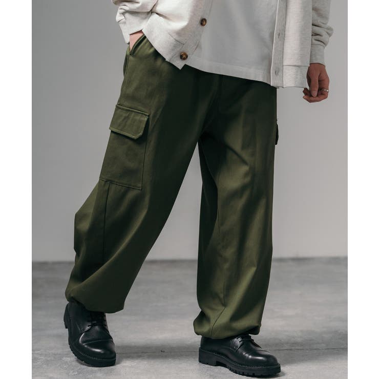 ＜H＞CARGO PANTS/パンツ カーキ M 5362b013045df81e91563a3a8ed300