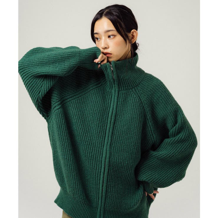 オーバーサイズニット フルジップセーター ワンマイルウェア[品番：OE000006990]｜Rocky  Monroe（ロッキーモンロー）のメンズファッション通販｜SHOPLIST（ショップリスト）