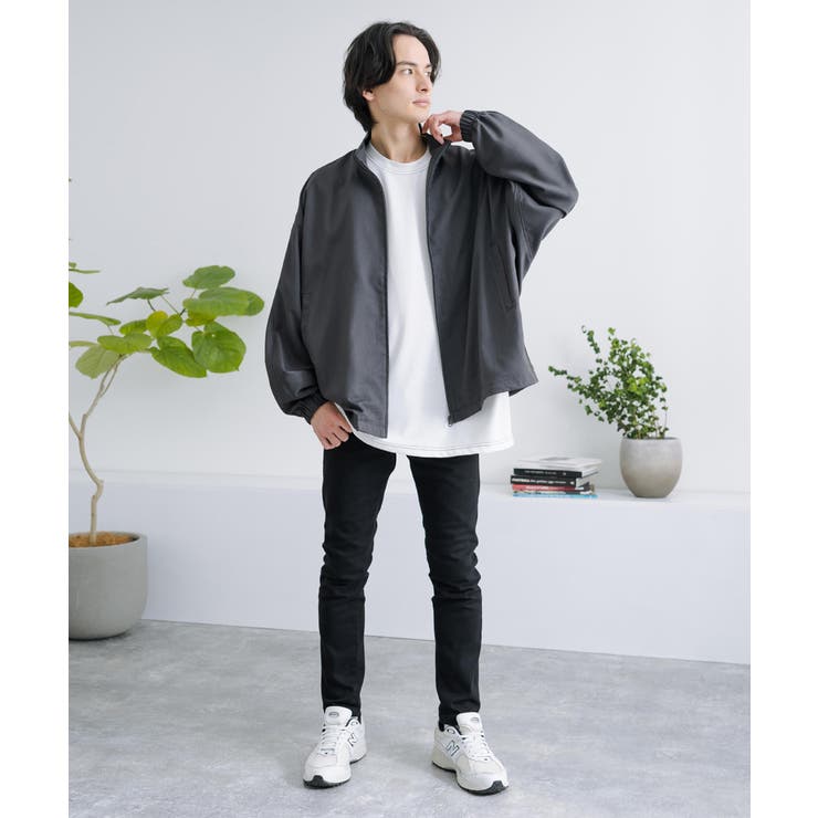 ショートブルゾン ジャケット ドルマンスリーブ[品番