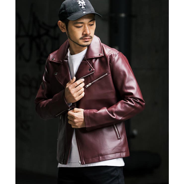 ライダースジャケット レザージャケット 革ジャン[品番