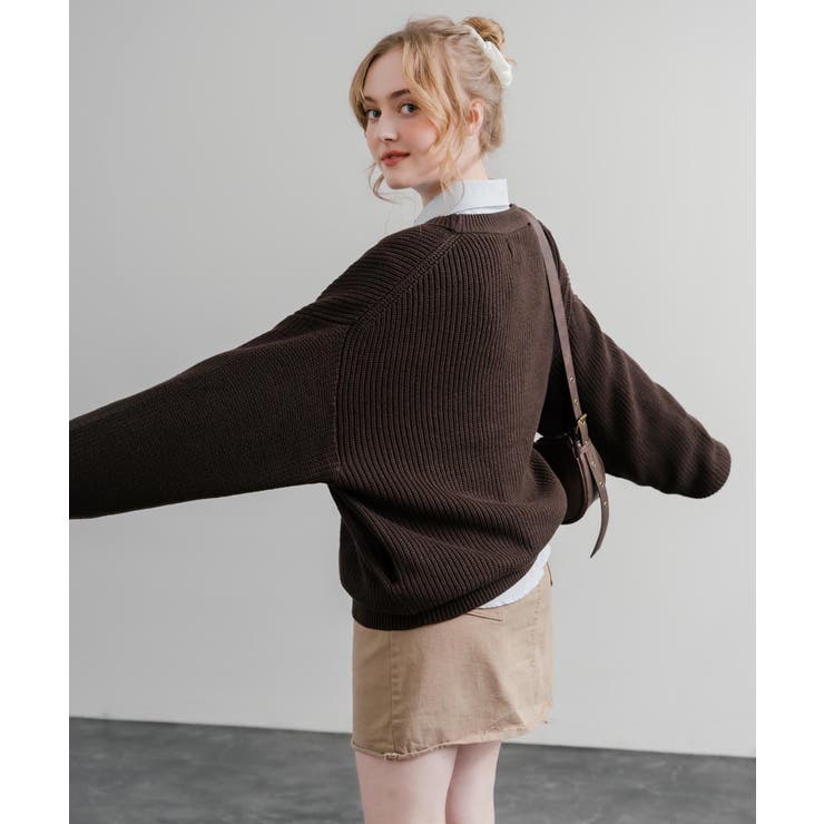 ニットカーディガン ウォッシャブル 片畦編み | Rocky Monroe | 詳細画像54 