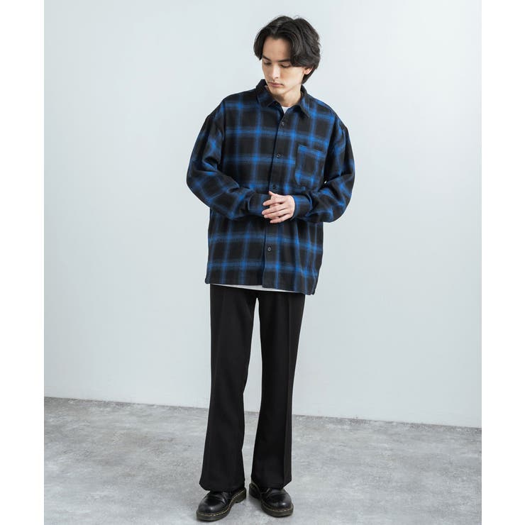 ネルシャツ オンブレチェック フランネル[品番：OE000007122]｜Rocky