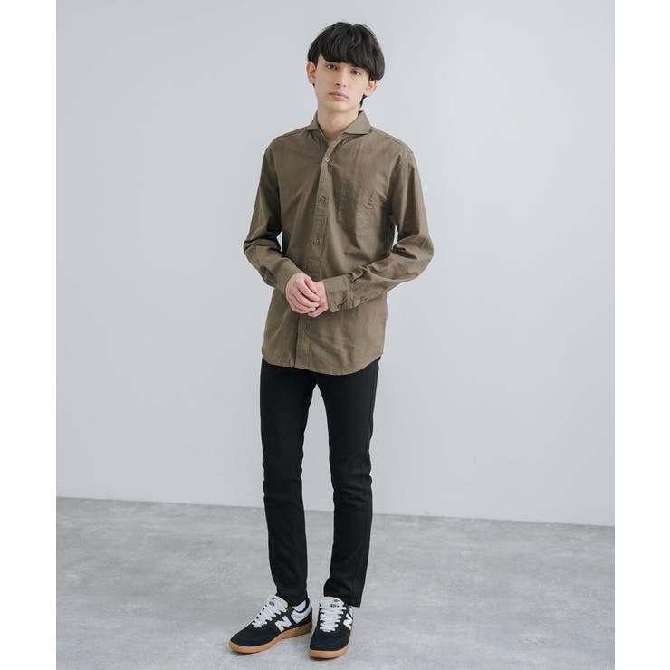 綿麻シャツ 長袖 ホリゾンタルカラー | Rocky Monroe | 詳細画像26 