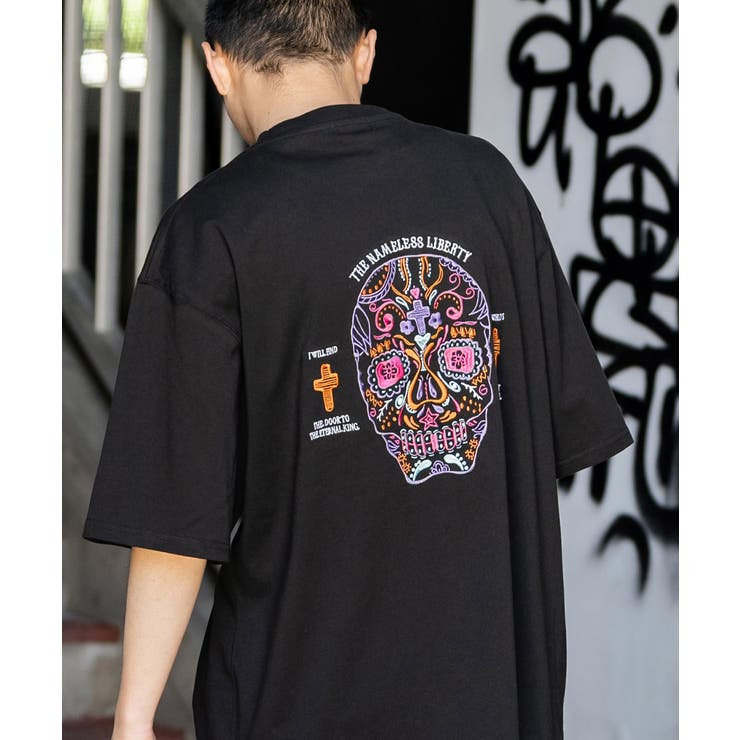 半袖刺繍Tシャツ オーバーサイズ ルード[品番：OE000007415
