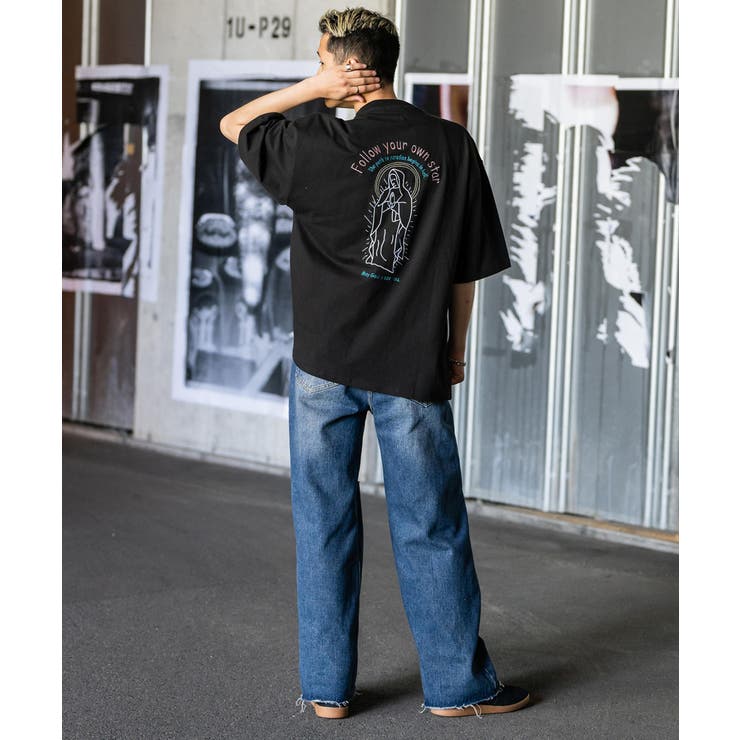 半袖刺繍Tシャツ オーバーサイズ ルード[品番：OE000007415]｜Rocky