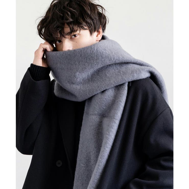 Rocky yamamoto ウール 切替 ストール マフラー Rocky様専用 yamamoto ウール 切替 ストール マフラー