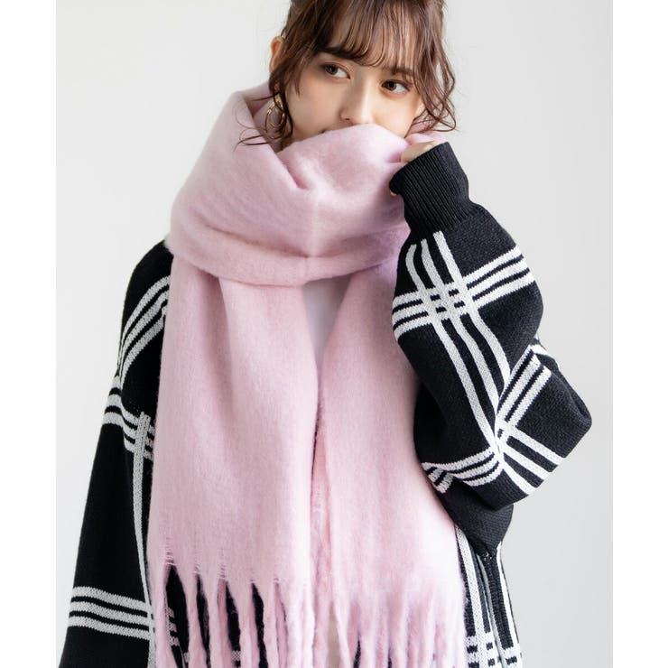 フリンジマフラー ボリュームストール 大判ストール | Rocky Monroe | 詳細画像10 