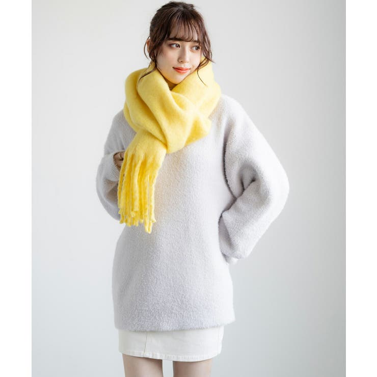 フリンジマフラー ボリュームストール 大判ストール | Rocky Monroe | 詳細画像19 