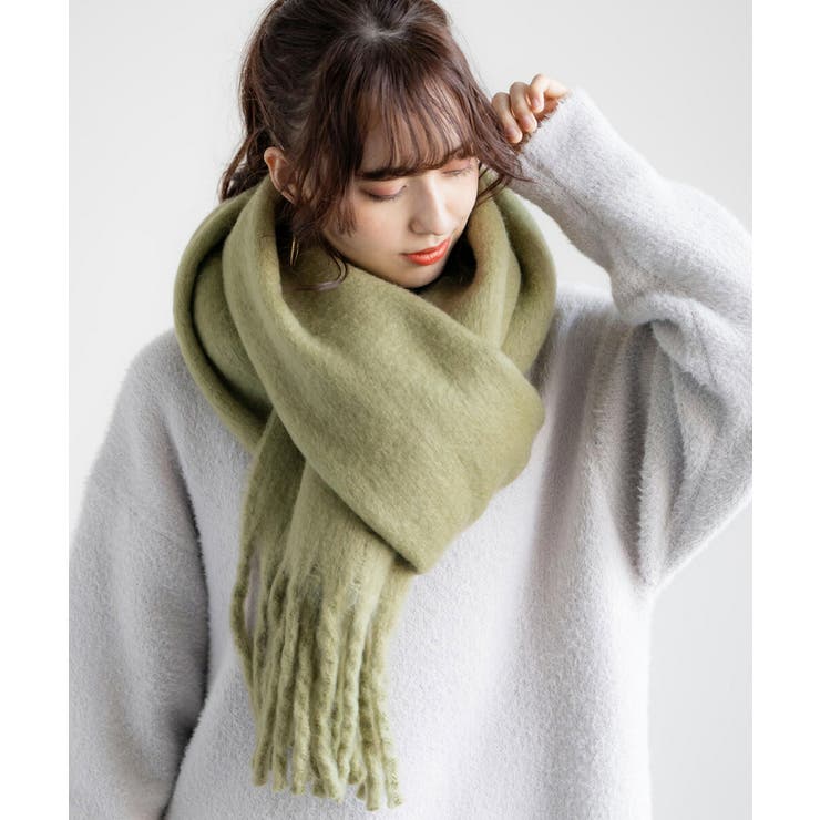 フリンジマフラー ボリュームストール 大判ストール | Rocky Monroe | 詳細画像22 