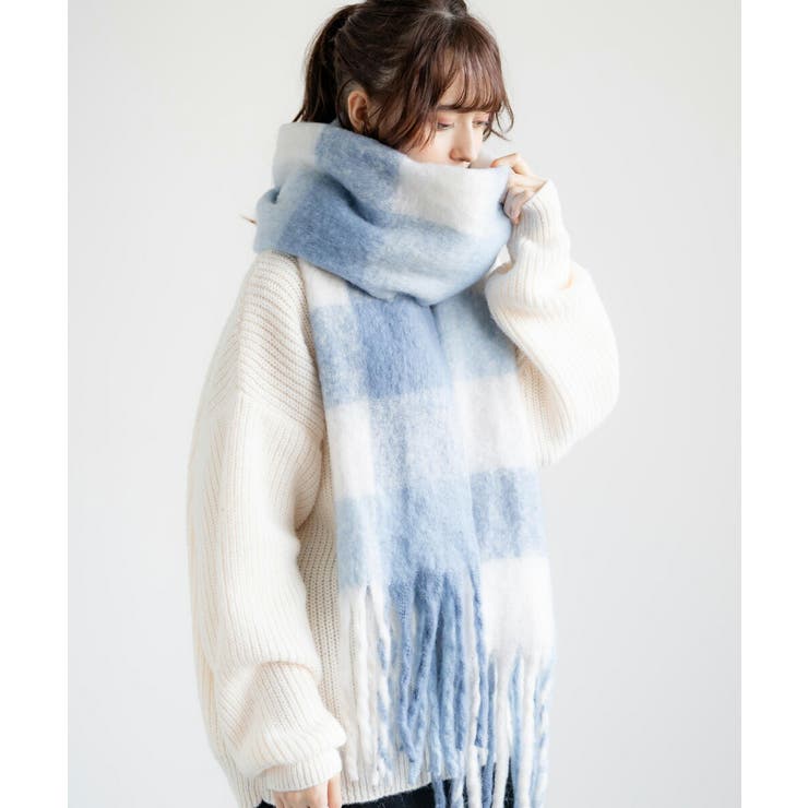 フリンジマフラー ボリュームストール 大判ストール | Rocky Monroe | 詳細画像30 