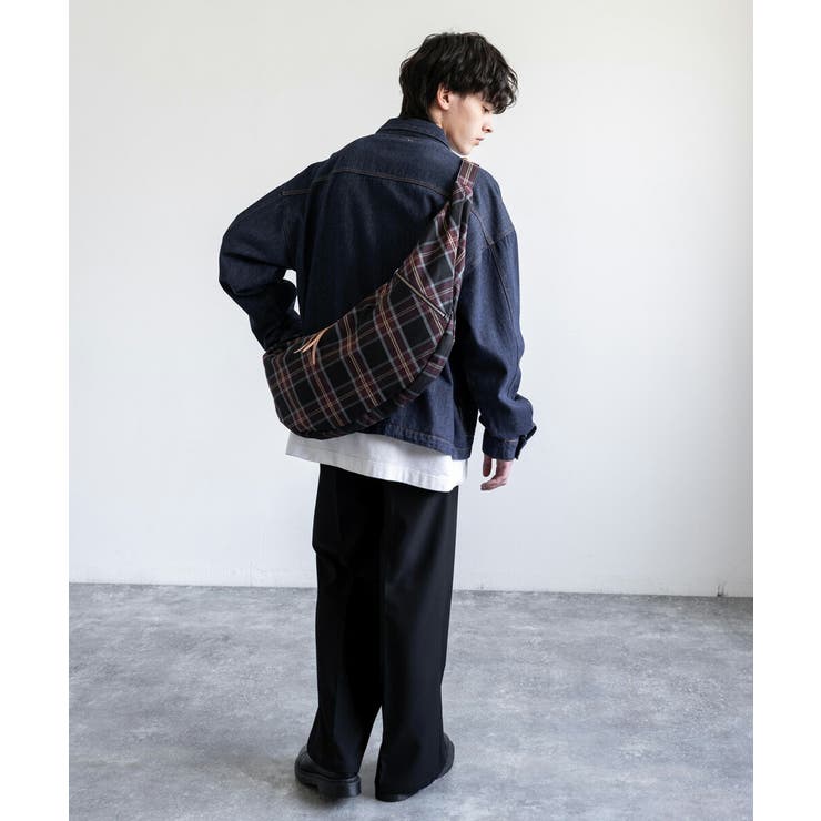 ★Munro スコッティ ドッグ ショルダー ショルダーバッグ 斜め掛け チェック柄[品番：OE000007730