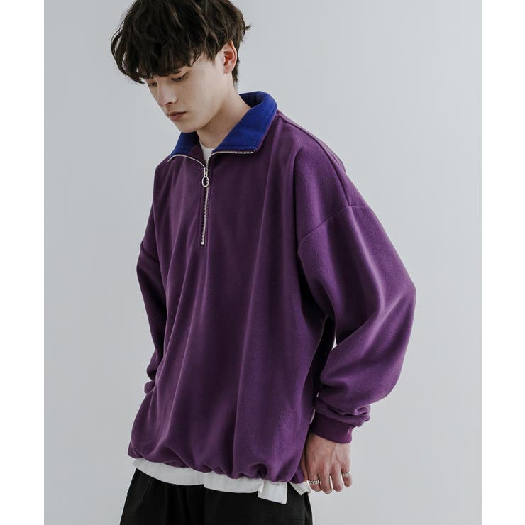 【極希少品】FCバルセロナ ハーフジップフリース オーバーサイズ NIKE(ナイキ) / ハーフジップ/NIKE/FCバルセロナ/パーカー/S/ネイビー