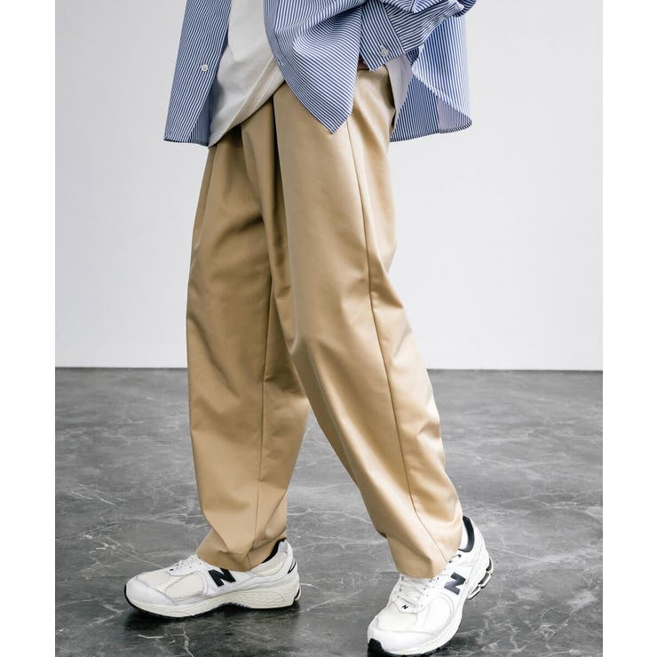 keboz ケボズ タック入り ワイドパンツ バギーパンツ イージーパンツ M BAGGY FIT DENIM PANTS（デニムパンツ）｜KEBOZ（ケボズ）の