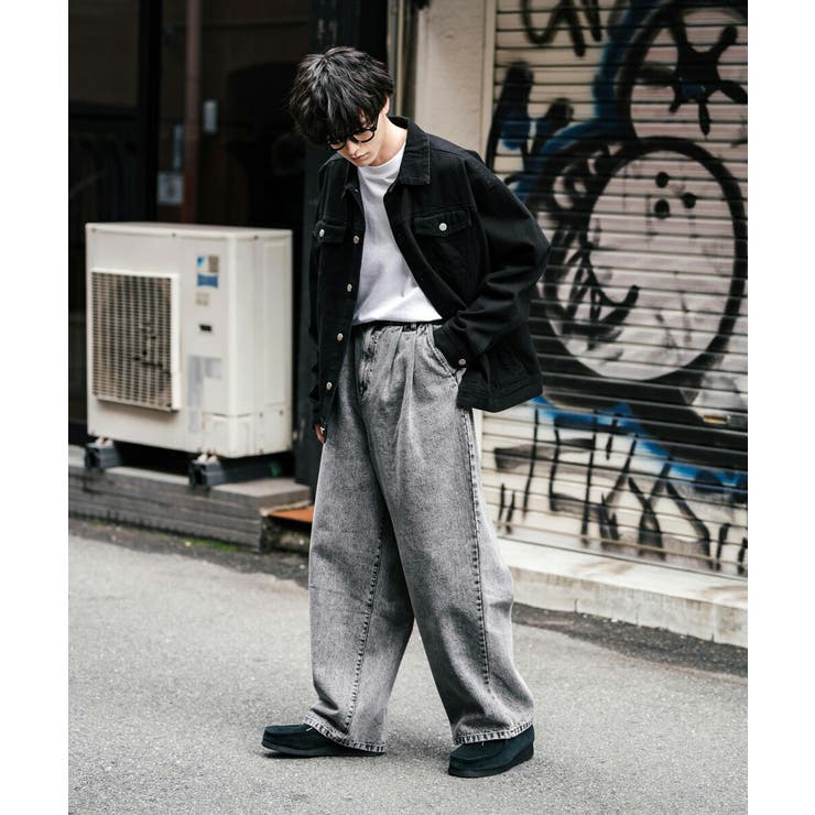 デニムパンツ ワイド ケミカル | Rocky Monroe | 詳細画像4 