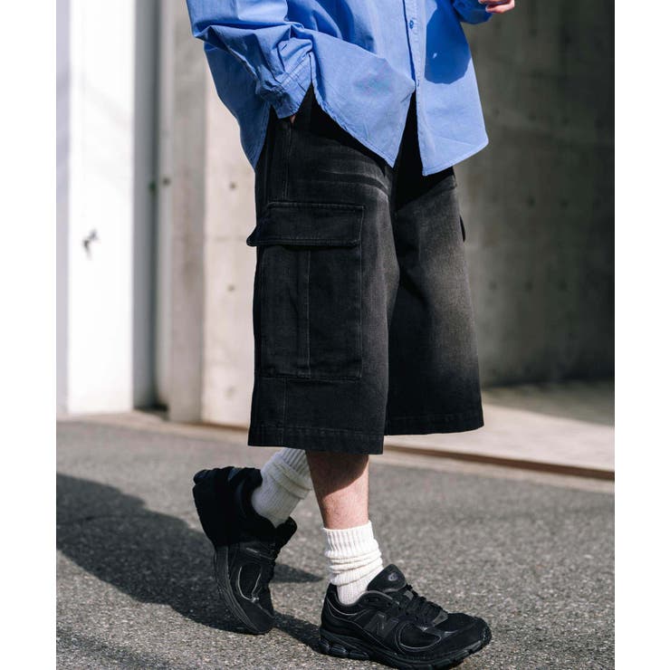 カーゴパンツ デニム ハーフ[品番：OE000008646]｜Rocky Monroe