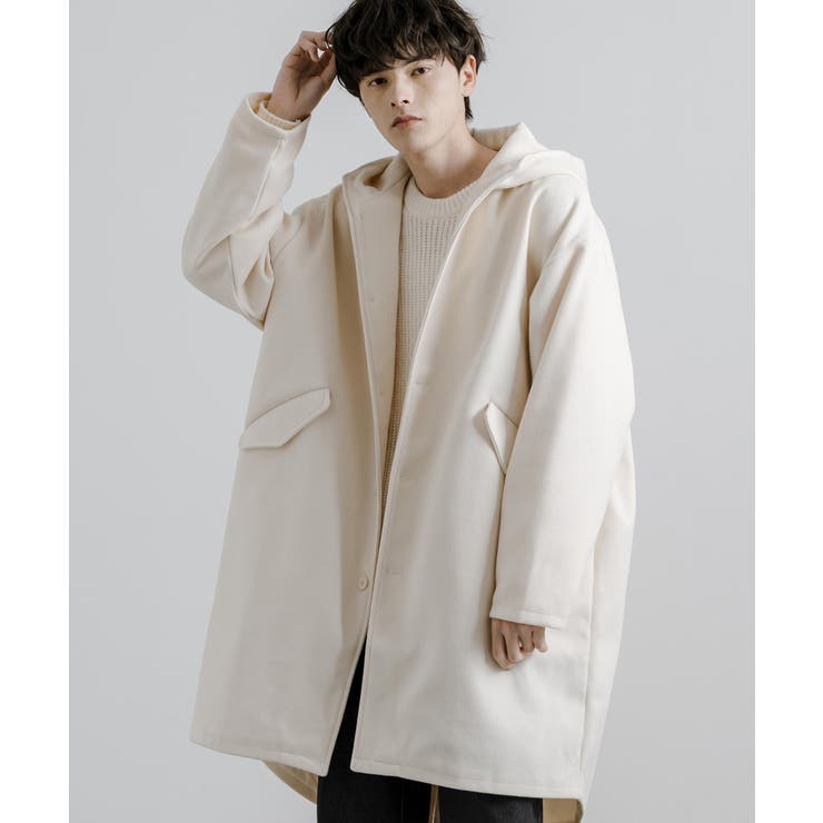 ARMEN MELTON HOODED COAT ウールメルトン モッズコート