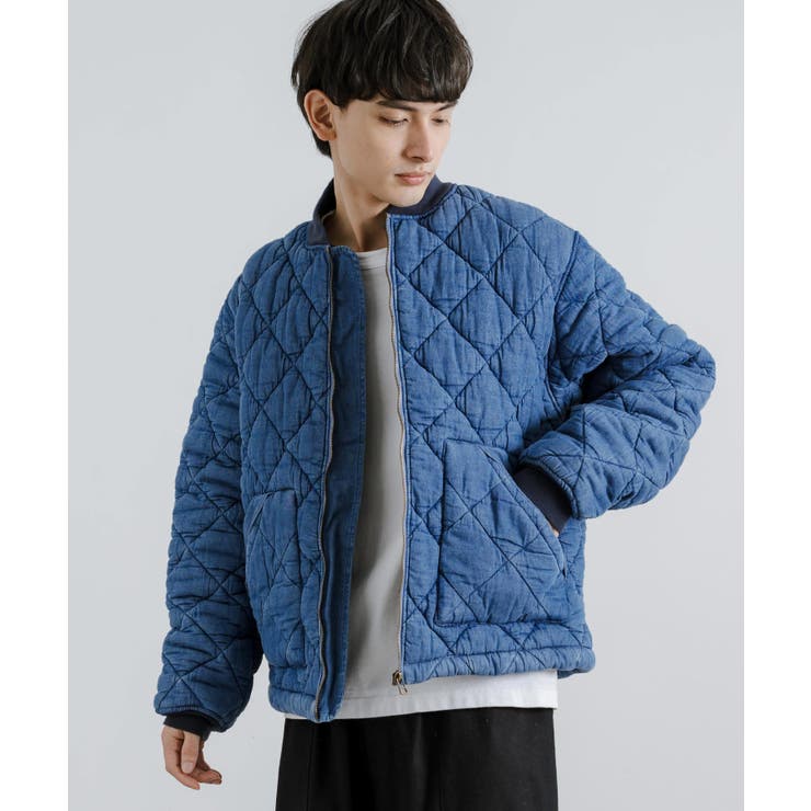 超希少 JAM ジョイフルモンスター 刺繍 デニム×MA1 中綿ジャケット150 中綿ジャケット MA1 デニムジャケット[品番：OE000007645]｜Rocky