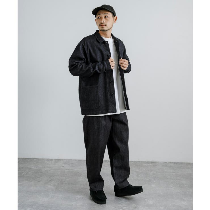 カバーオール ワークジャケット 青耳ストレッチデニム | Rocky Monroe | 詳細画像5 