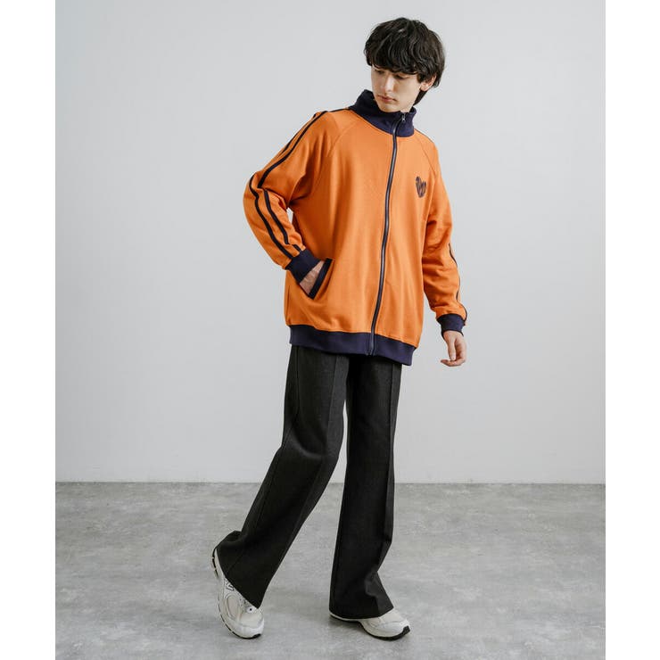 裏毛スウェット トラックジャケット サイドライン[品番