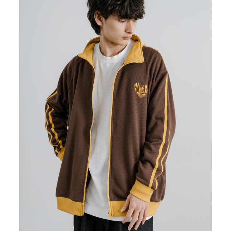 裏毛スウェット トラックジャケット サイドライン[品番