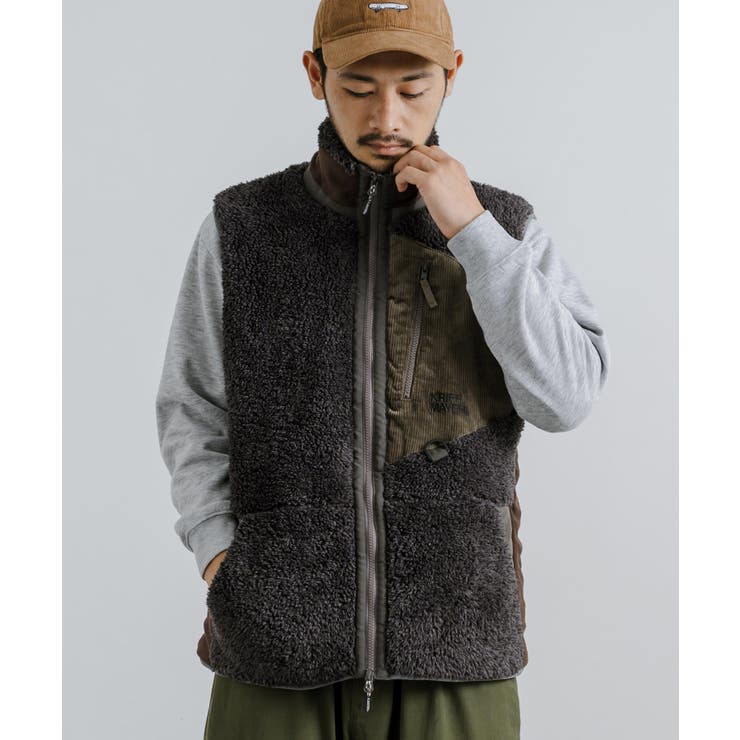 希少　Rocky Monroe 【 2WAY ボア　リバーシブルベスト 】 ロッキーモンロー Rocky Monroe ボアジャケット アウター