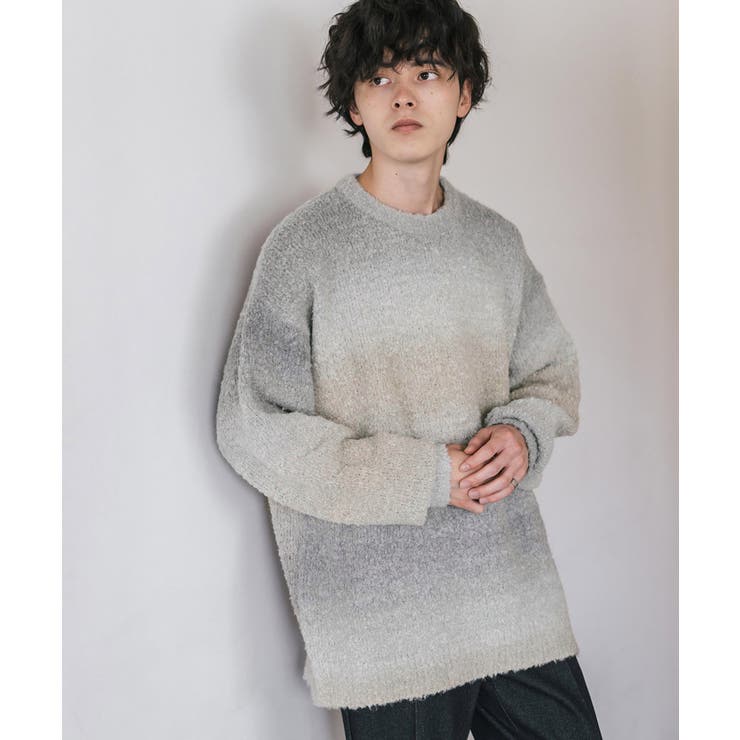 ニット グラデーションボーダー ウール混 | Rocky Monroe | 詳細画像13 