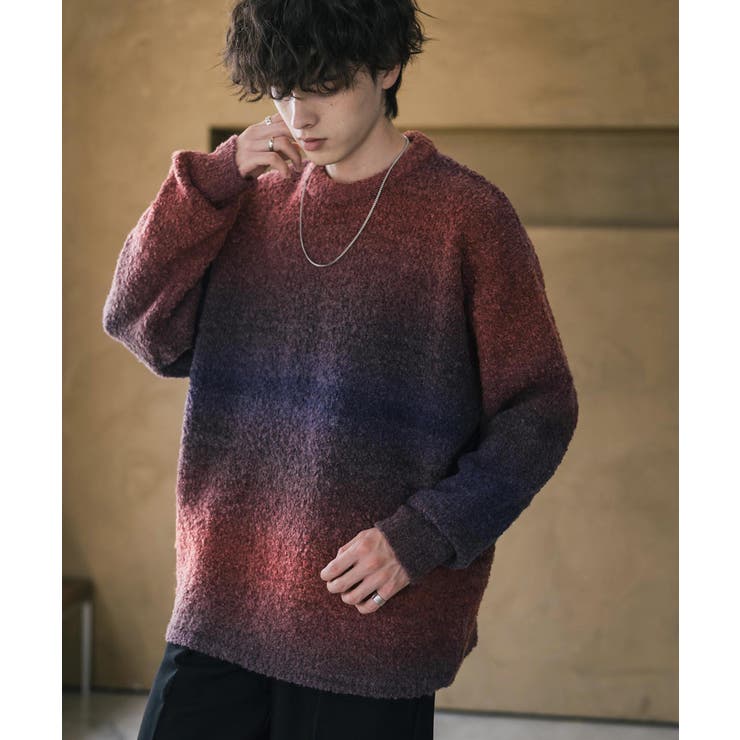 ニット グラデーションボーダー ウール混 | Rocky Monroe | 詳細画像20 