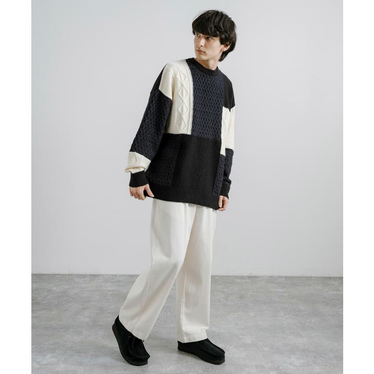 クルーネックニット セーター オーバーサイズ | Rocky Monroe | 詳細画像9 