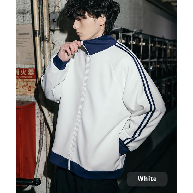 新品正規品【V12/XL】ダンボールニットフルジップトラックジャケット長袖 トラックジャケット 袖ライン ダンボールニット[品番：OE000007740