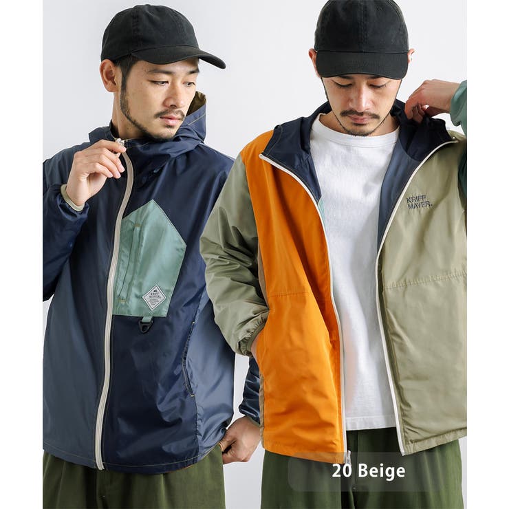 20.ベージュ | マウンテンパーカー リバーシブル クリフメイヤー | Rocky Monroe