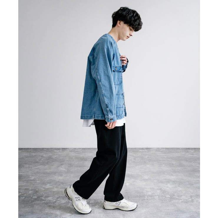 デニムジャケット Gジャン ノーカラー[品番：OE000007778