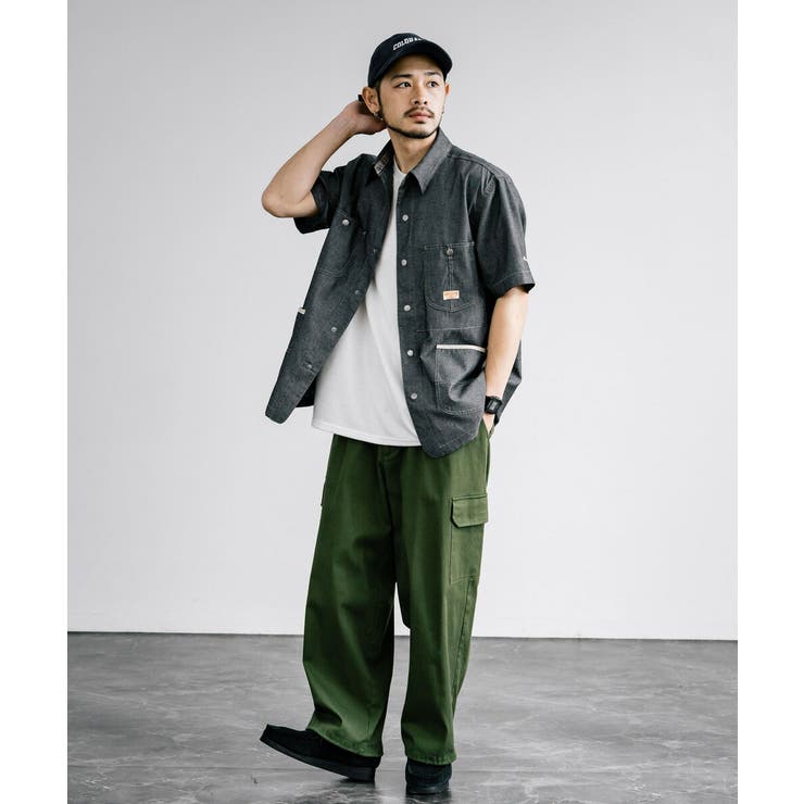 シャツジャケット 半袖シャツ カバーオール[品番：OE000007944]｜Rocky