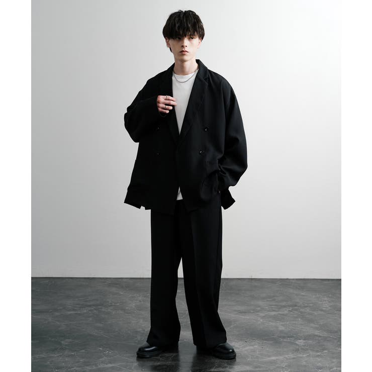 セットアップ ダブルテーラード ストレートパンツ[品番