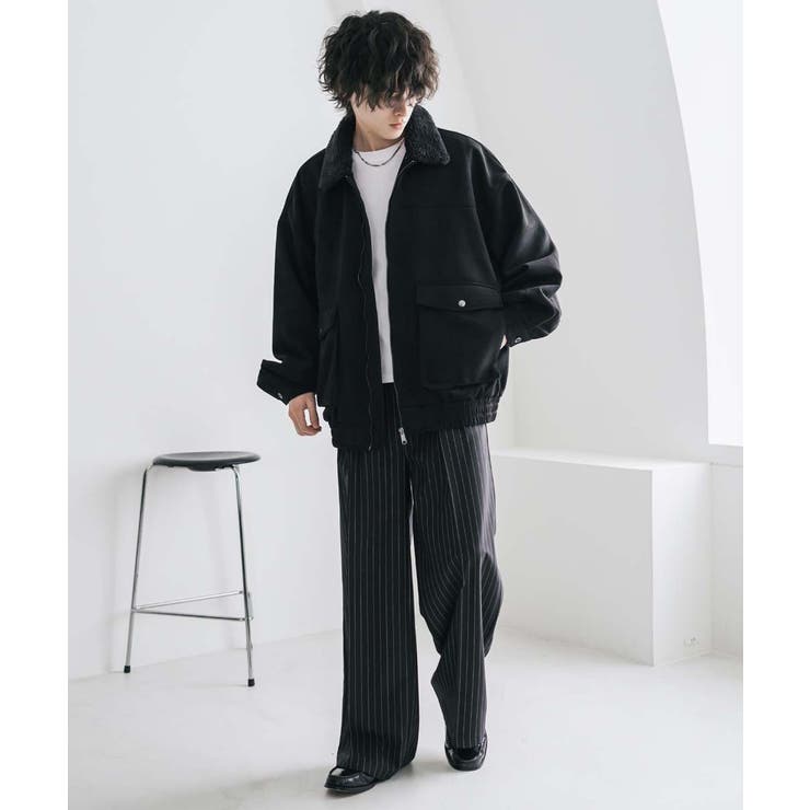 ブルゾン フライトジャケット ボア襟[品番：OE000008218]｜Rocky