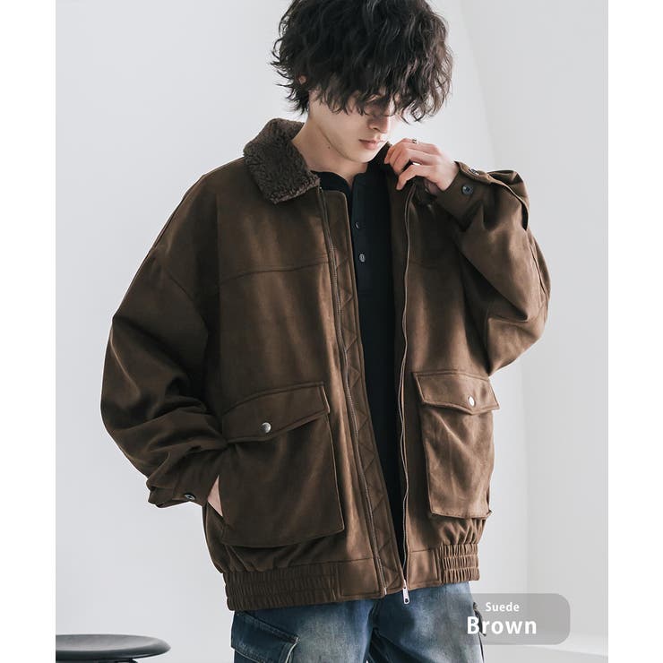 ブルゾン フライトジャケット ボア襟[品番：OE000008218]｜Rocky