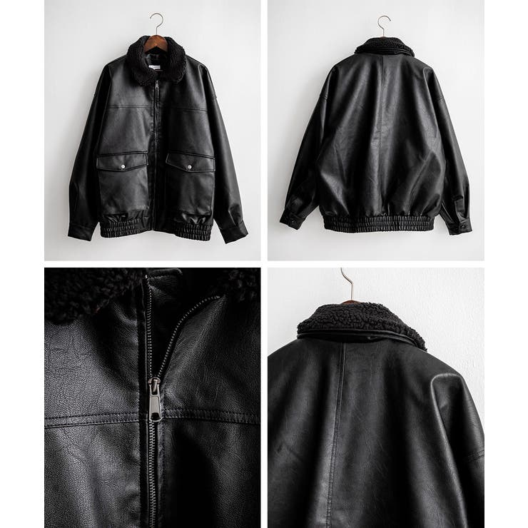 ブルゾン フライトジャケット 襟ボア[品番：OE000008218]｜Rocky  Monroe（ロッキーモンロー）のメンズファッション通販｜SHOPLIST（ショップリスト）