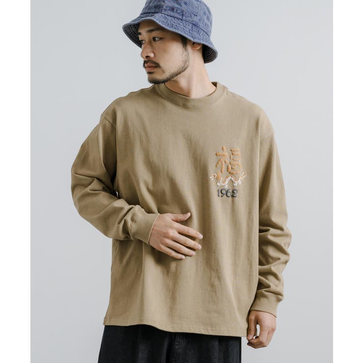 ロンT 長袖 刺繍風[品番：OE000007752]｜Rocky Monroe（ロッキー