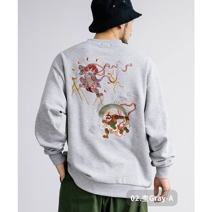 トレーナー スウェット 和柄刺繍[品番：OE000007814]｜Rocky  Monroe（ロッキーモンロー）のメンズファッション通販｜SHOPLIST（ショップリスト）