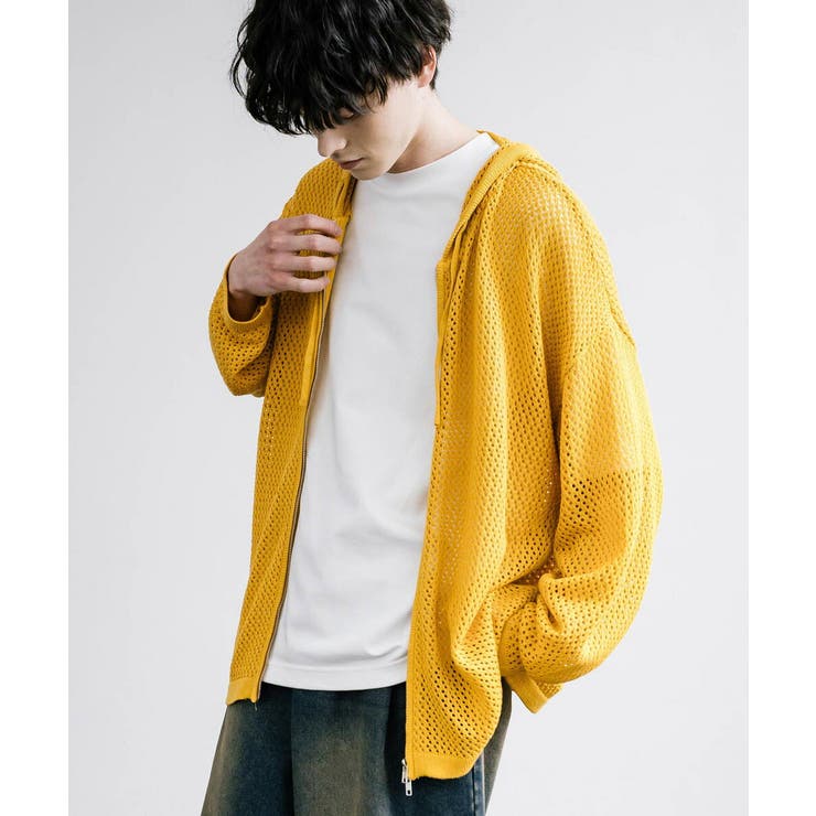 パーカー メッシュニット ダブルジップ[品番：OE000007823]｜Rocky