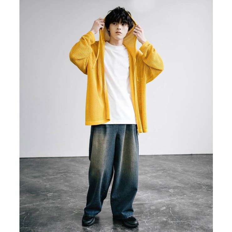 パーカー メッシュニット ダブルジップ[品番：OE000007823]｜Rocky